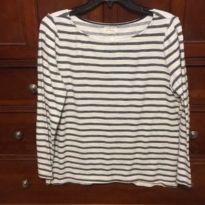 Lou & Grey fuzzy striped top